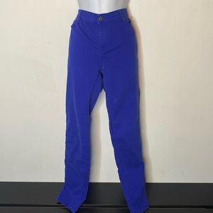 Royal blue stretch jeans